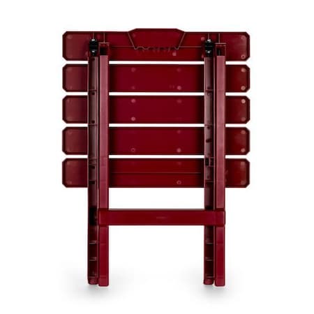 Camco TABLE, ADIRONDACK STYLE, QUICK-FOLDING, PLASTIC, LG, RED 51694